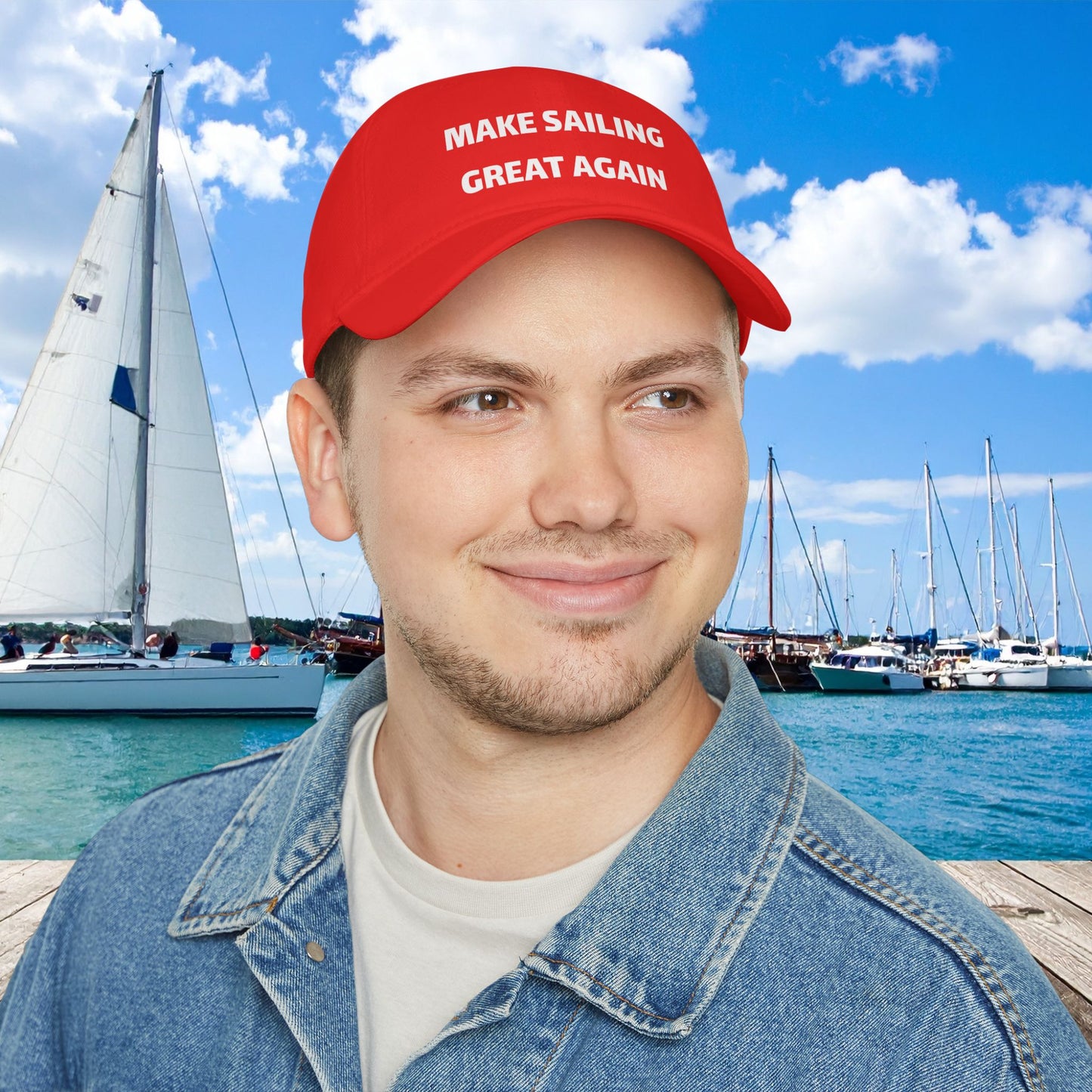 Make Sailing Great Again Low Profile Cap
