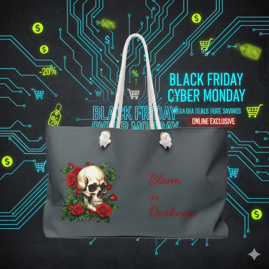 Skull `n` Roses Weekender bag